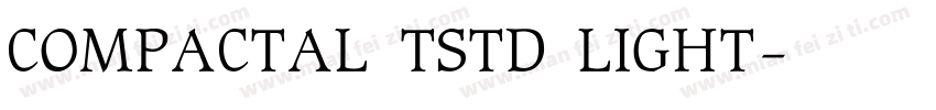 COMPACTAL TSTD LIGHT字体转换